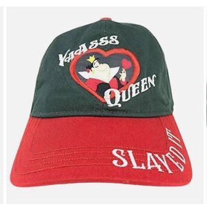 Disney Parks Yaasss Queen of Heart Slayed It Alice in Wonderland Hat Cap OS‎ NWT